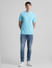 Blue Cotton Polo T-shirt_413876+6