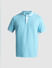 Blue Cotton Polo T-shirt_413876+7