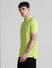 Lime Green Cotton Polo T-shirt_413877+3