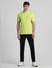 Lime Green Cotton Polo T-shirt_413877+6