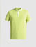 Lime Green Cotton Polo T-shirt_413877+7