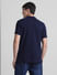 Blue Colourblocked Polo T-shirt_413878+4