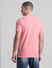 Pink Colourblocked Polo T-shirt_413879+4