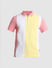 Pink Colourblocked Polo T-shirt_413879+7