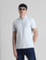 Light Blue Zip Detail Polo T-shirt_413881+1