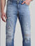 Light Blue Distressed Clark Regular Fit Jeans_413885+4