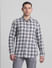 Grey Check Print Full Sleeves Shirt_413893+2