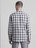 Grey Check Print Full Sleeves Shirt_413893+4