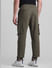 Olive Mid Rise Cargo Pants_413908+3