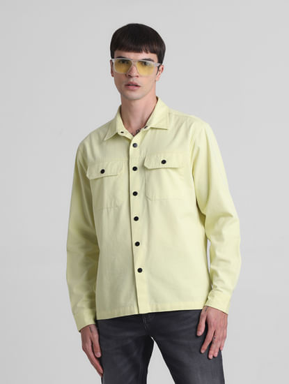 Light Yellow Full Sleeves Shirt