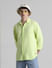 Lime Green Cotton Full Sleeves Shirt_413916+1