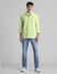 Lime Green Cotton Full Sleeves Shirt_413916+6