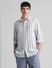 White Striped Dobby Full Sleeves Shirt_413927+2