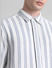 White Striped Dobby Full Sleeves Shirt_413927+5