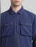 Blue Zip-Up Oversized Shirt_413929+5
