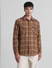 Brown Check Full Sleeves Shirt_413931+2