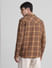Brown Check Full Sleeves Shirt_413931+4
