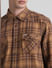Brown Check Full Sleeves Shirt_413931+5