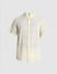Yellow Cotton Check Short Sleeves Shirt_413933+7
