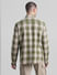Green Cotton Check Full Sleeves Shirt_413936+4