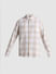 Brown Cotton Check Oversized Shirt_413937+7