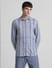 Blue Printed Full Sleeves Shirt_413943+2