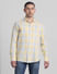 Yellow Check Full Sleeves Shirt_413945+2