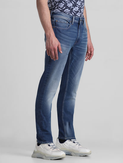 Blue Low Rise Tim Slim Fit Jeans