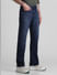 Dark Blue Mid Rise Clark Regular Fit Jeans_413957+2