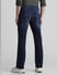 Dark Blue Mid Rise Clark Regular Fit Jeans_413957+3