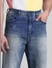 Blue Low Rise Dario Loose Fit Jeans_413960+4