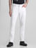 White Mid Rise Clark Regular Fit Jeans_413962+1