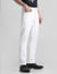White Mid Rise Clark Regular Fit Jeans_413962+2
