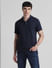 Navy Blue Polo T-shirt_413971+2