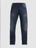 Dark Blue Mid Rise Clark Regular Fit Jeans_413976+6