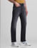 Black Mid Rise Clark Regular Fit Jeans_413977+2