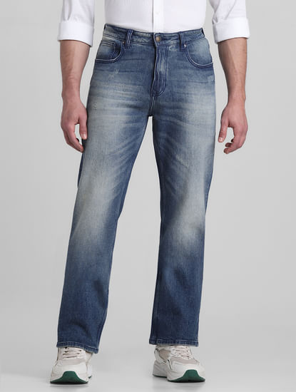 Blue High Rise Ray Bootcut Fit Jeans