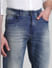 Blue High Rise Ray Bootcut Fit Jeans_413978+4