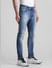 Dark Blue Distressed Liam Skinny Fit Jeans_413990+2
