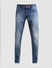 Dark Blue Distressed Liam Skinny Fit Jeans_413990+6