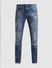 Blue Distressed Glenn Slim Fit Jeans_413992+6