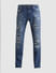 Blue Distressed Clark Regular Fit Jeans_413993+6