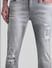 Grey Distressed Ben Skinny Fit Jeans_413994+4