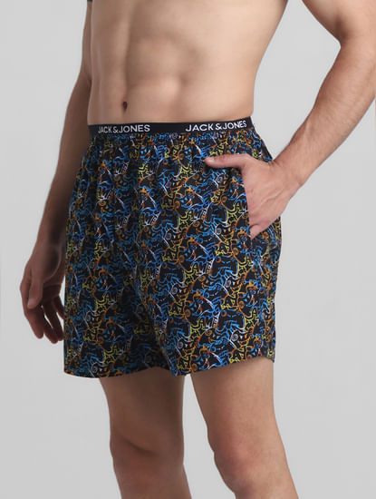 Black Gaming Console Printed Boxers