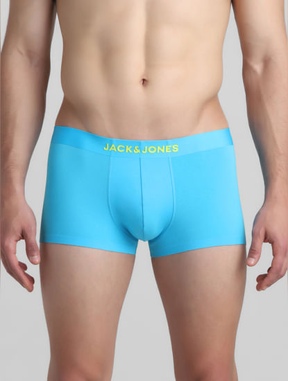 Bright Blue Knitted Trunks