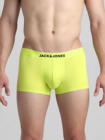 Lime Yellow Knitted Trunks