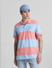 Blue Colourblocked Polo T-shirt_415336+1