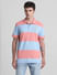 Blue Colourblocked Polo T-shirt_415336+2