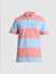 Blue Colourblocked Polo T-shirt_415336+7