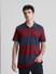 Red Colourblocked Polo T-shirt_415339+1